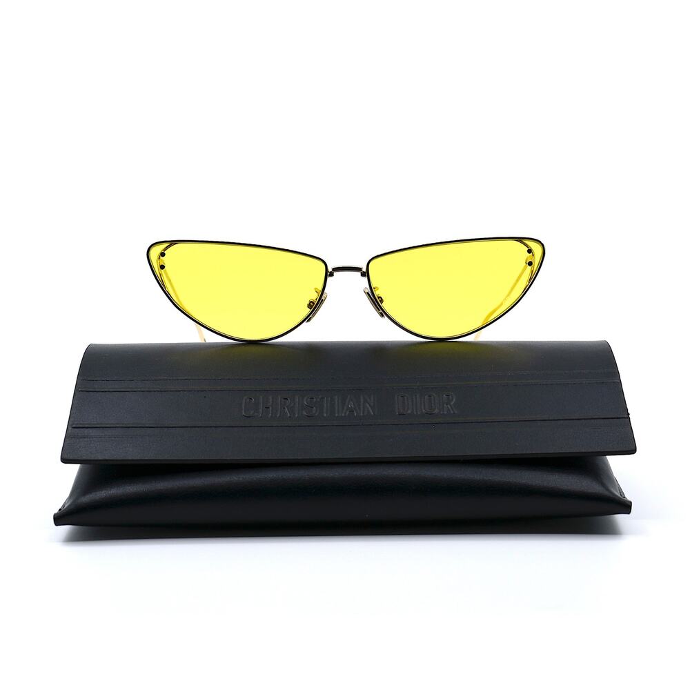 NEW DIOR MISSDIOR B1U H4C GOLD YELLOW AUTHENTIC SUNGLASSES - Picture 4 of 13